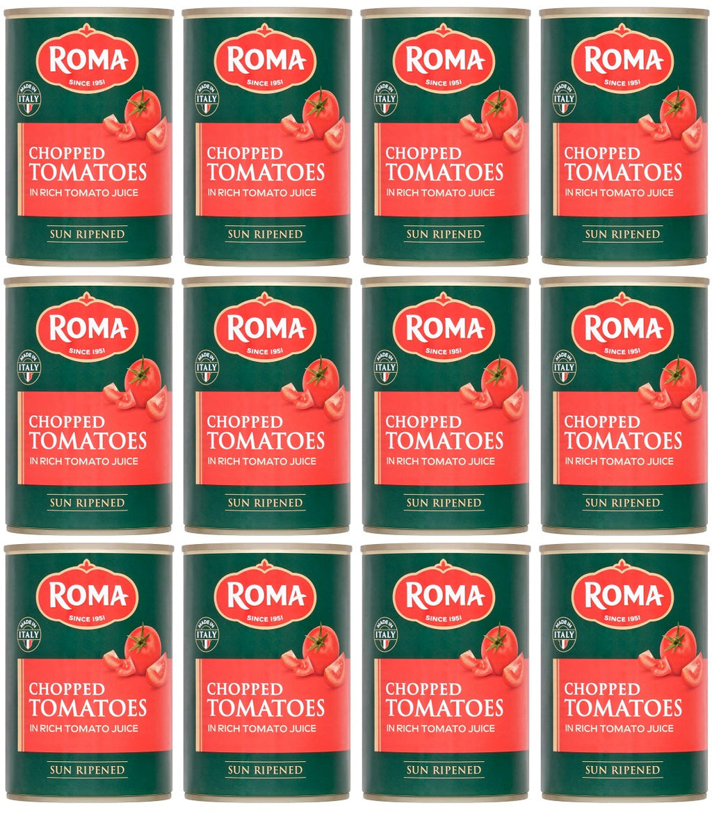 12 x Roma Chopped Tomato  - 400G