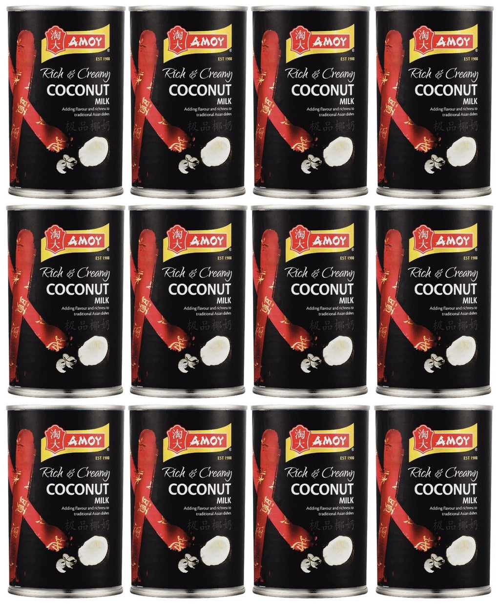 12 x Amoy Coconut Milk 400Ml