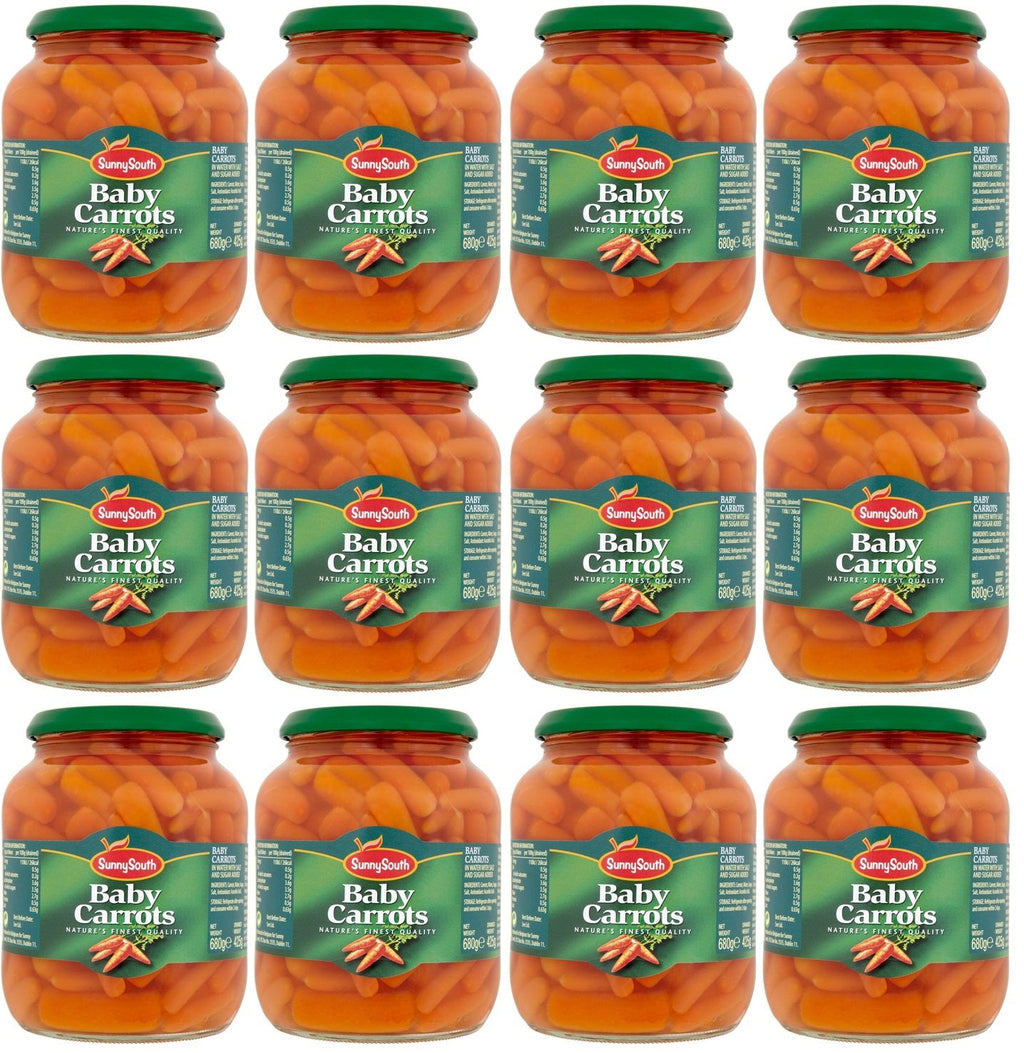 12 x Sunny South Baby Carrots 340G
