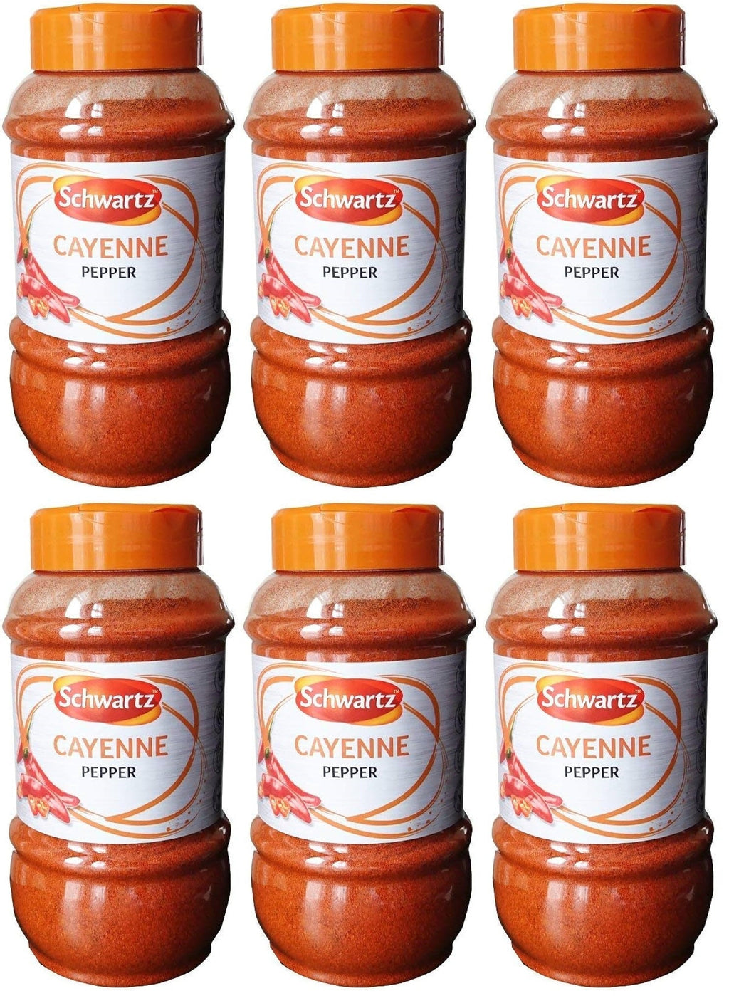 6 x Schwartz Cayenne Pepper 390G