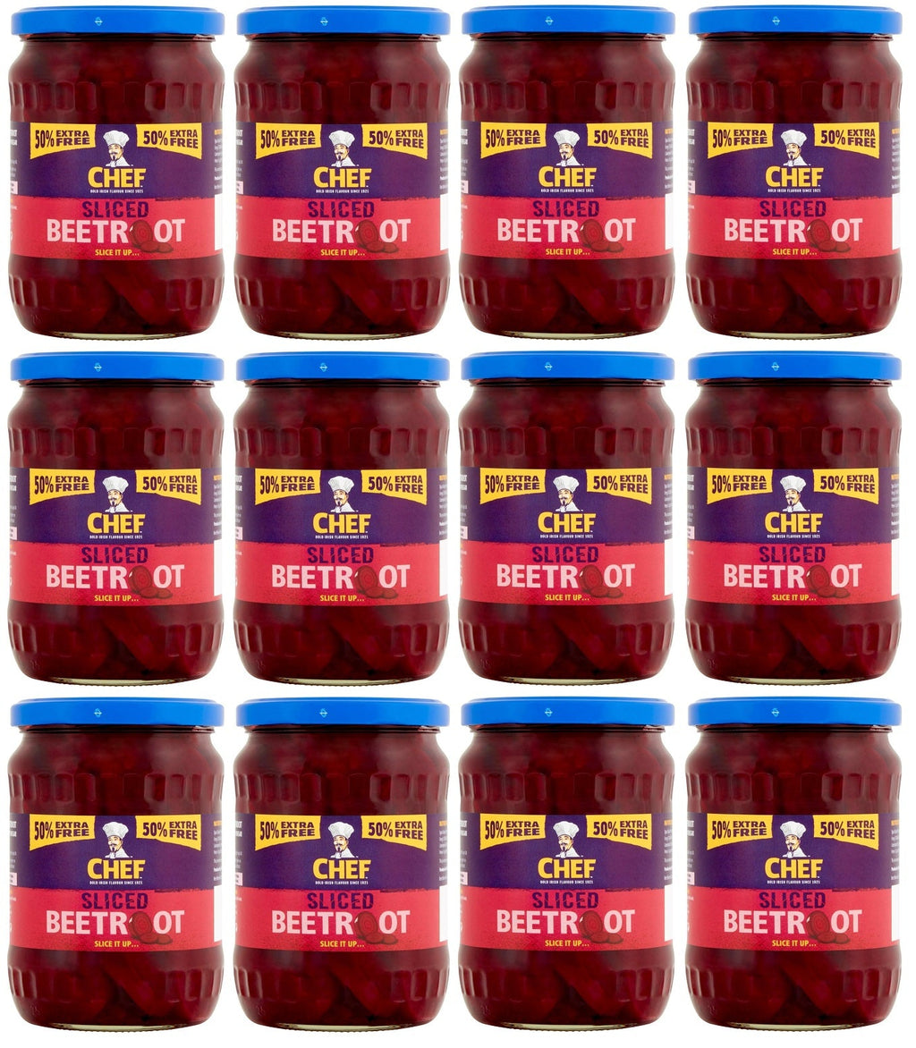 12 x Chef Sliced Beetroot 525G