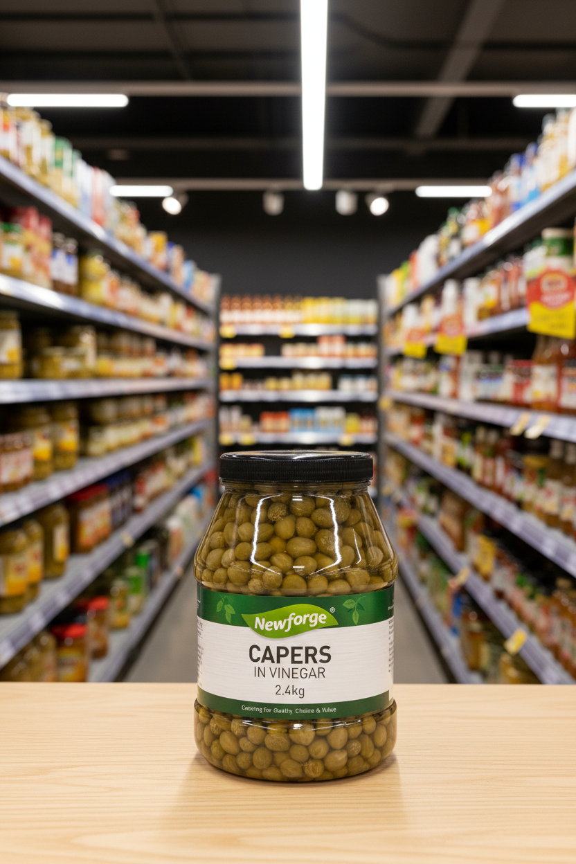 2 x Newforge Capers In Vinegar 2.4Kg