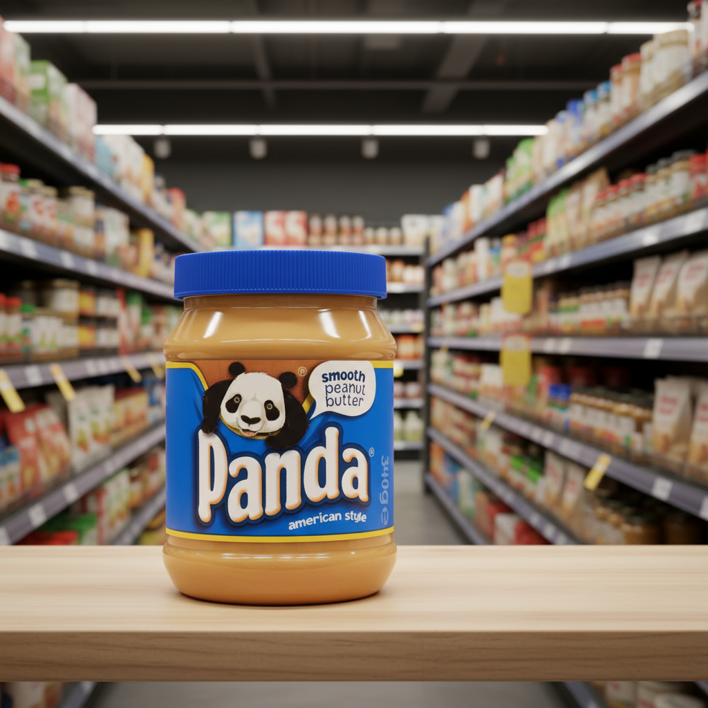 6 x Panda American Style Smooth Peanut Butter 340G