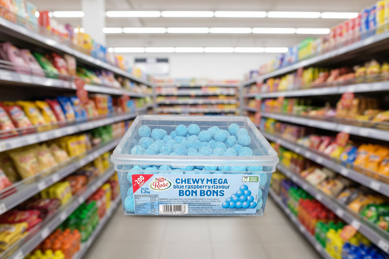 200 x Rose Mega Blue Raspberry Bon Bon