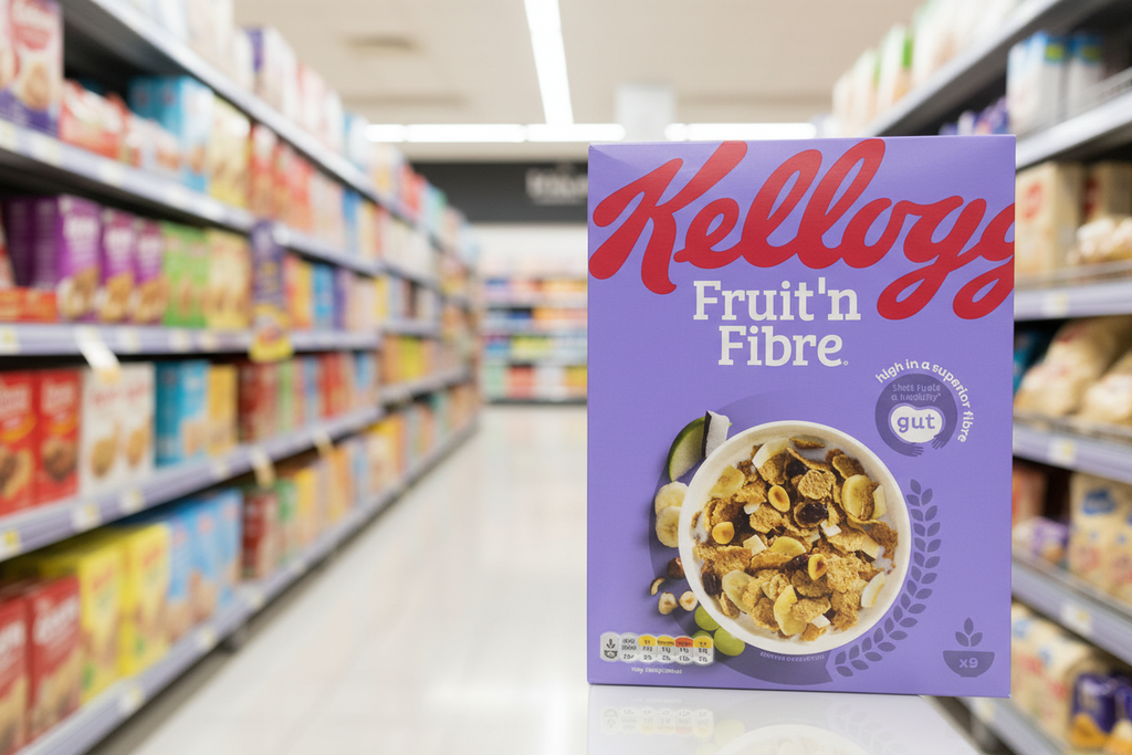 12 x Kellogg's Fruit  N Fibre 375G