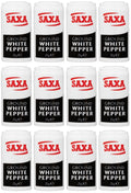 12 x Saxa Ground White Pepper 25G