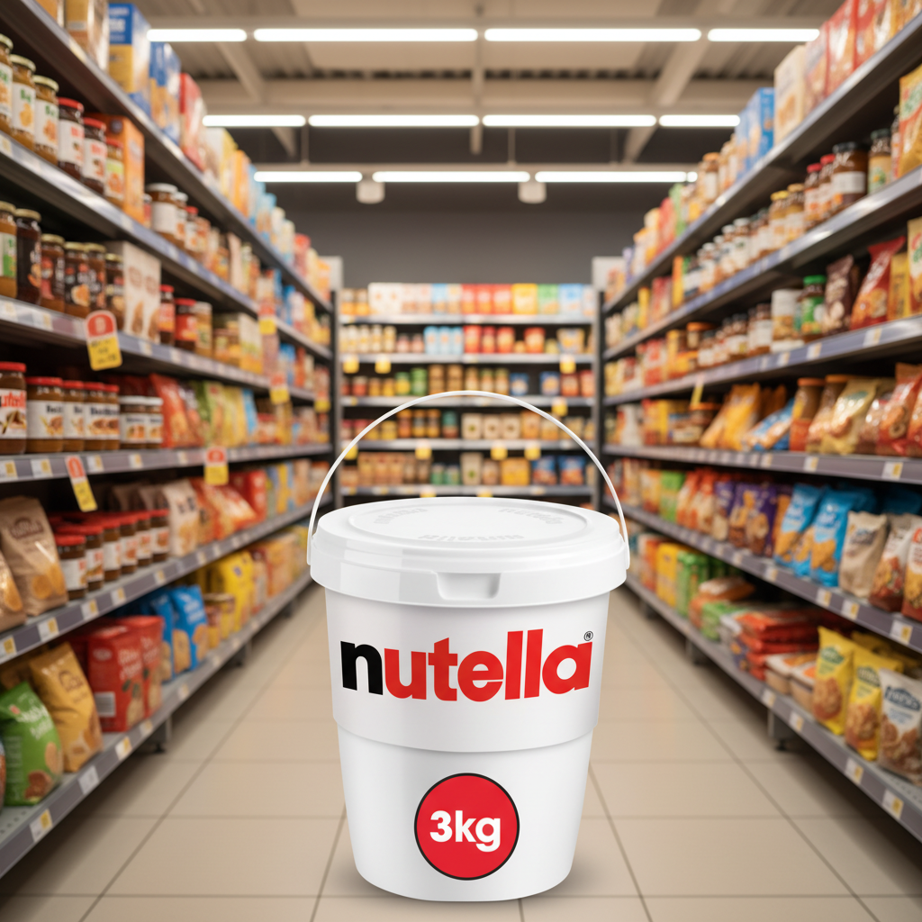2 x Nutella Hazelnut And Chocolate Spread 3Kg Tub