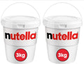 2 x Nutella Hazelnut And Chocolate Spread 3Kg Tub