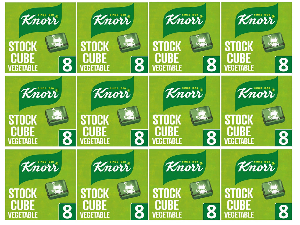 12 x Knorr  Stock Cubes Vegetable 8X 10 G