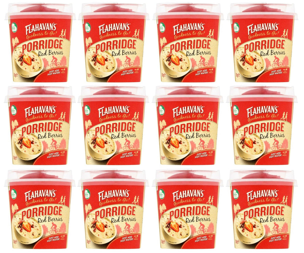 12 x Flahavan's Goodness To Go! Porridge Red Berries 50G
