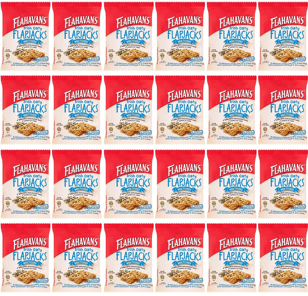 24 x Flahavan's Irish Oaty Flapjacks Multiseed 40G