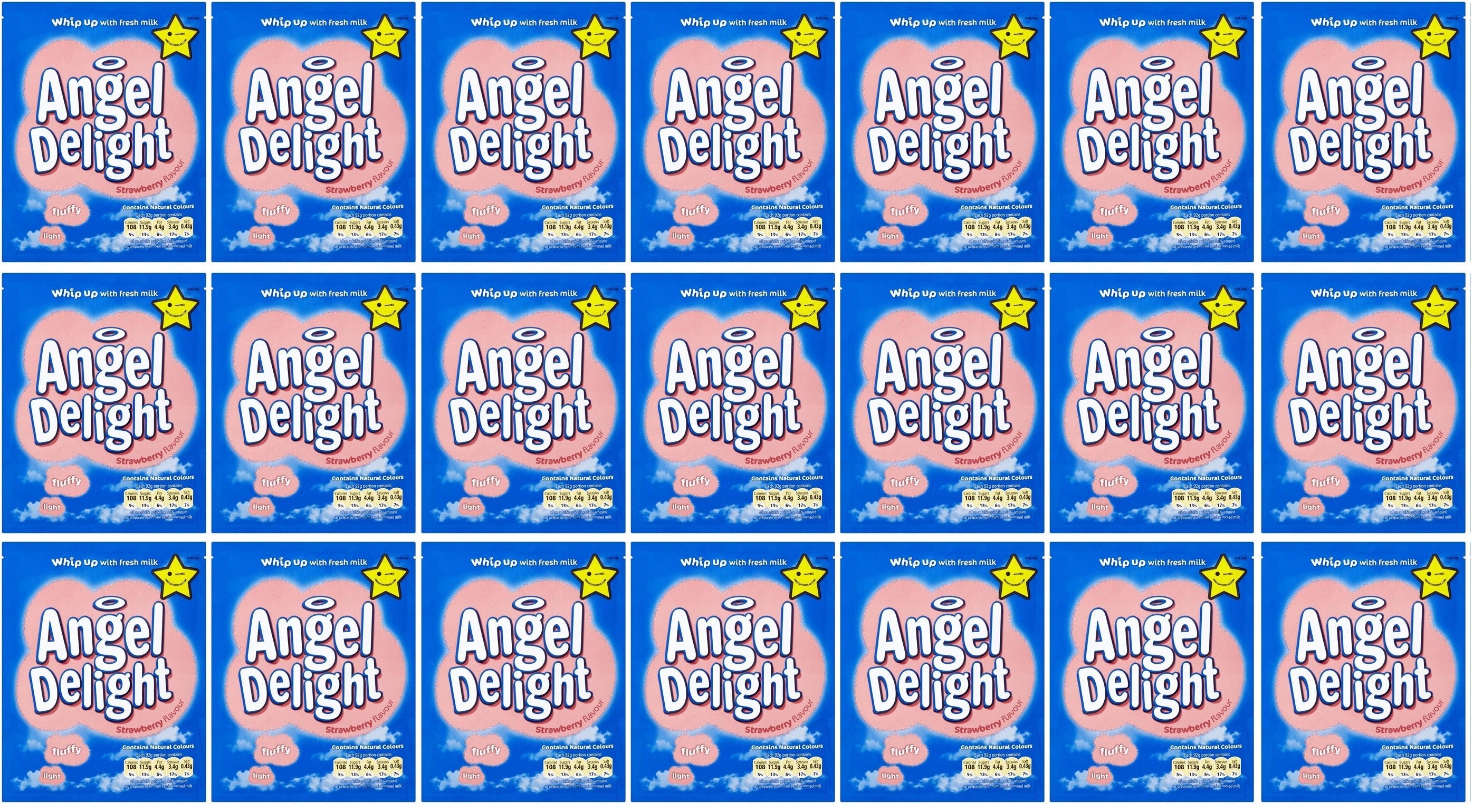 21 x Angel Delight Strawberry Flavour 59G