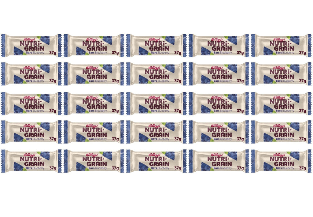 25 x Kellogg's Nutri-Grain Blueberry 37G