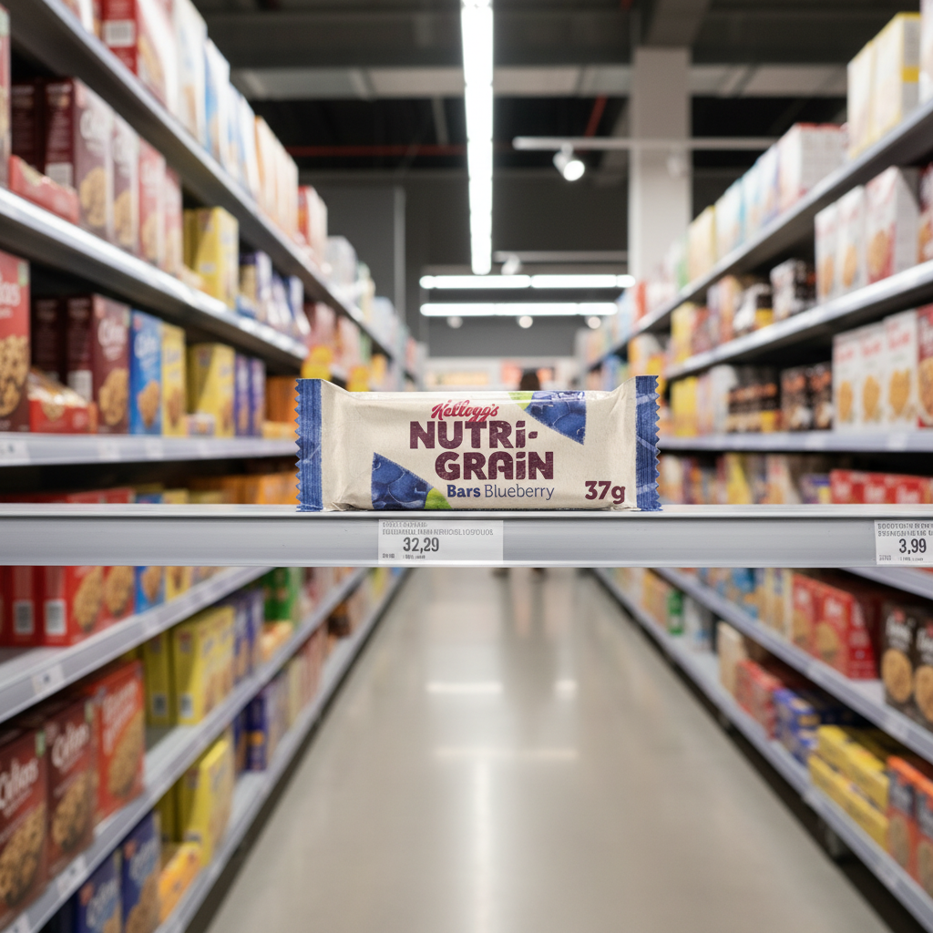 25 x Kellogg's Nutri-Grain Blueberry 37G