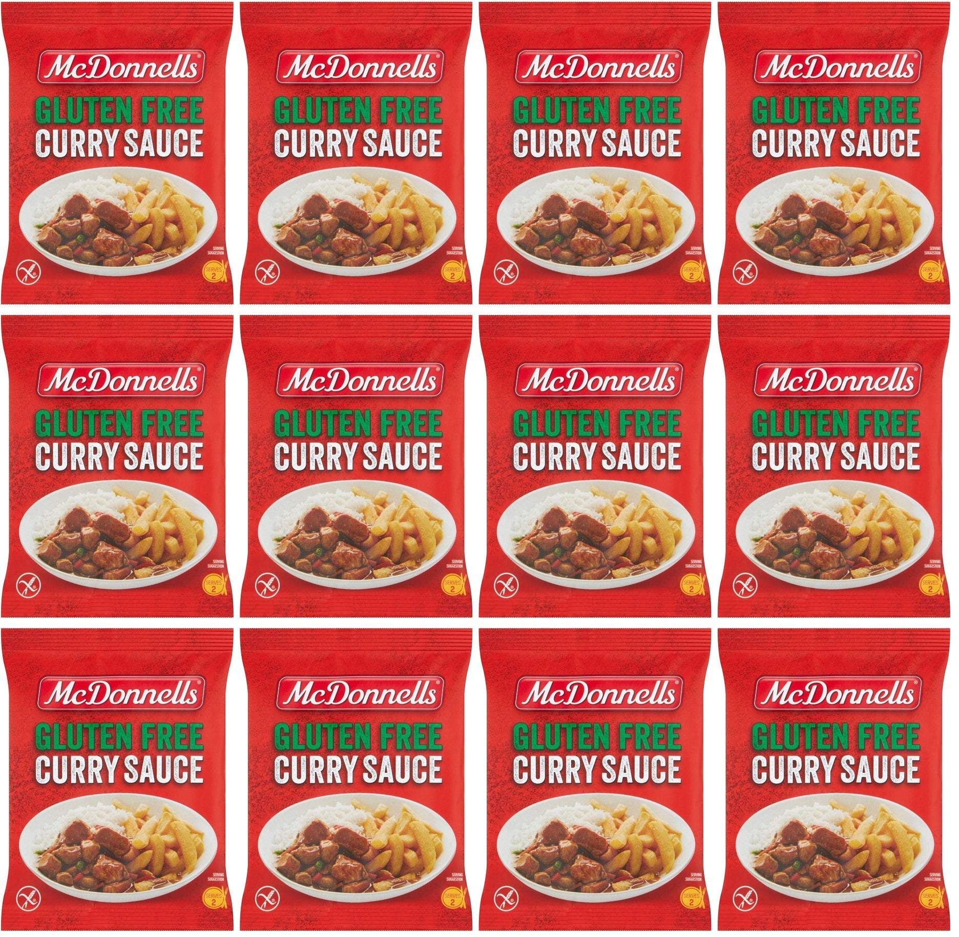 12 x Mcdonnells Gluten Free Curry Sauce 50G