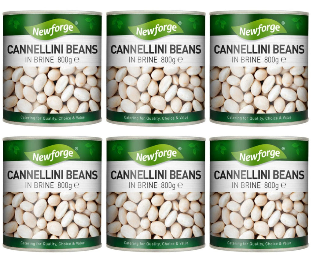 6 x Newforge Cannellini Beans In Salted Water 800G