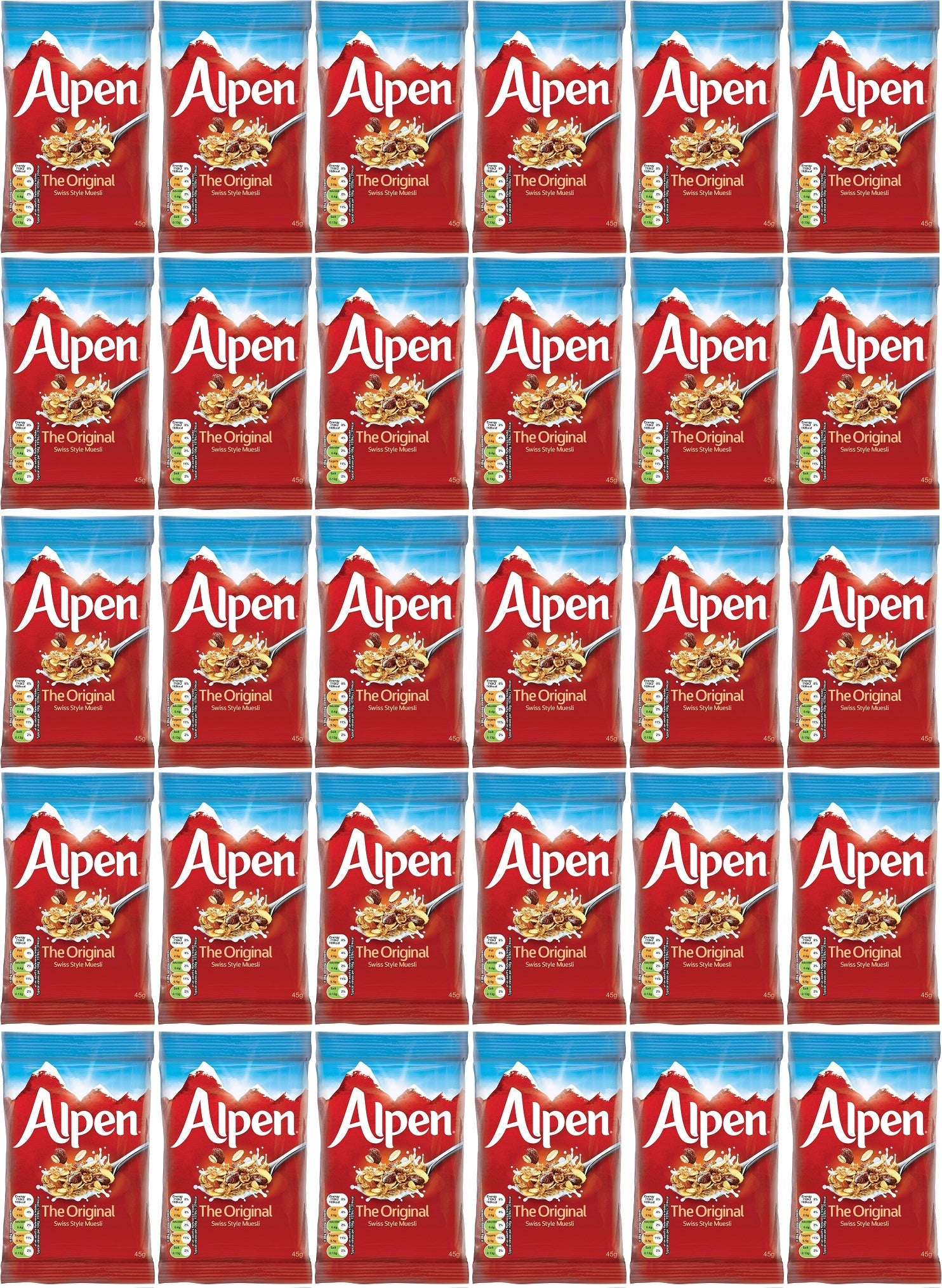 30 x Alpen The Original Swiss Style Muesli 30 X 45G
