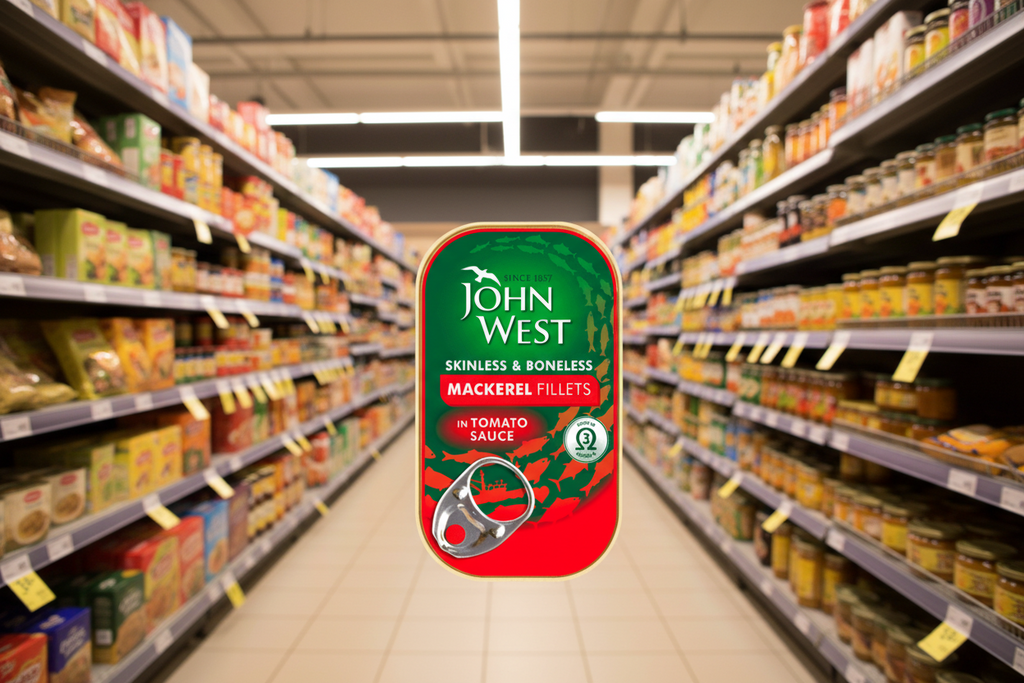 10 x John West Mackerel Fillets In Tomato Sauce 125G