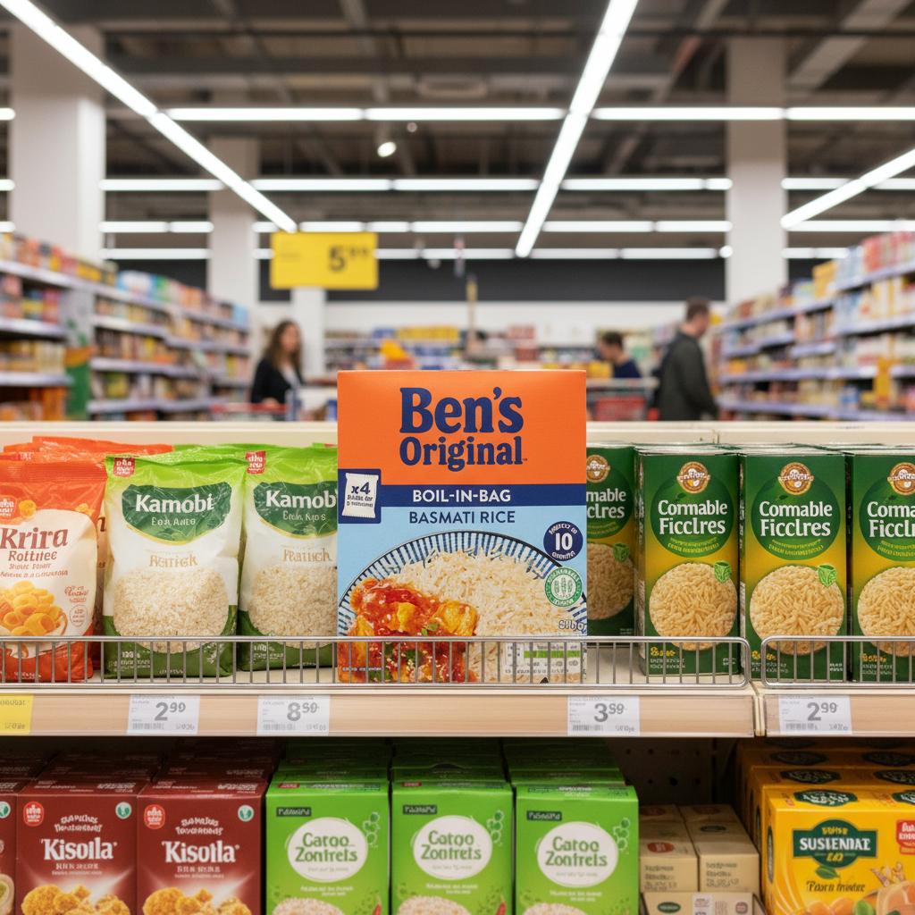 9 x Ben's Original Boil-In-Bag Basmati Rice 500G
