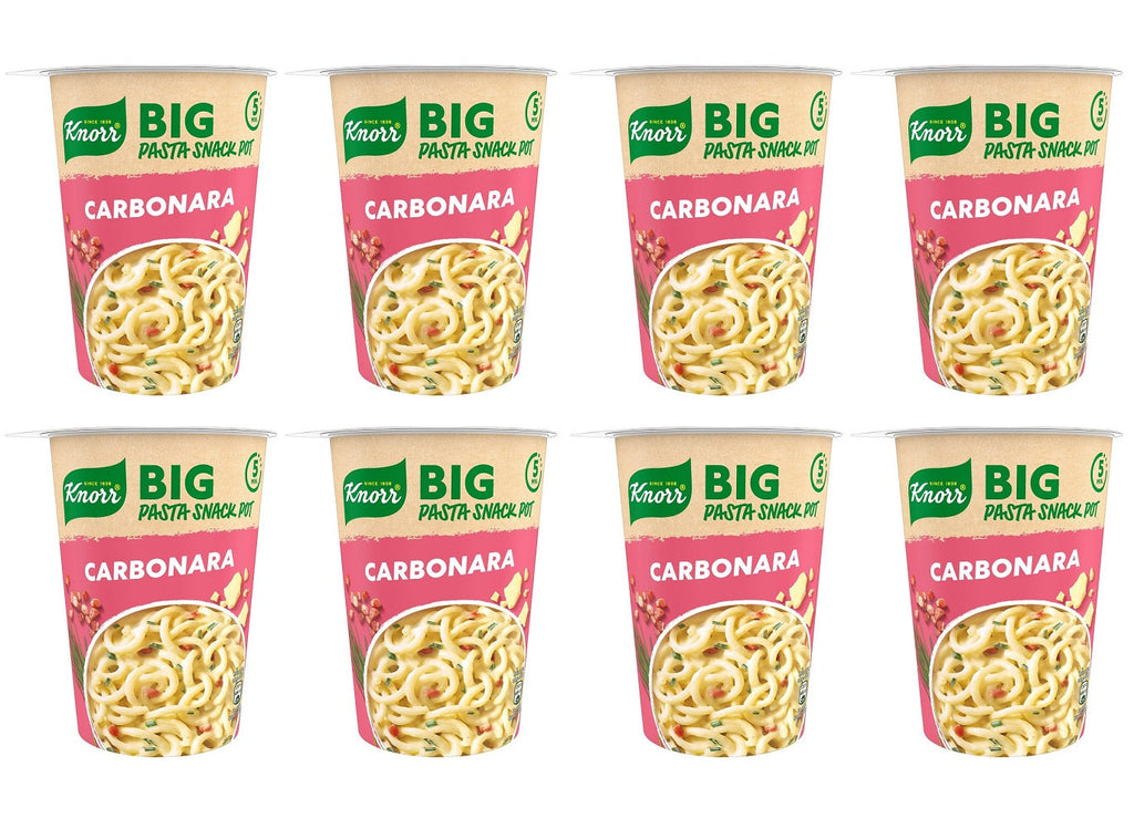 8 x Knorr Pasta Carbonara 92G Cup