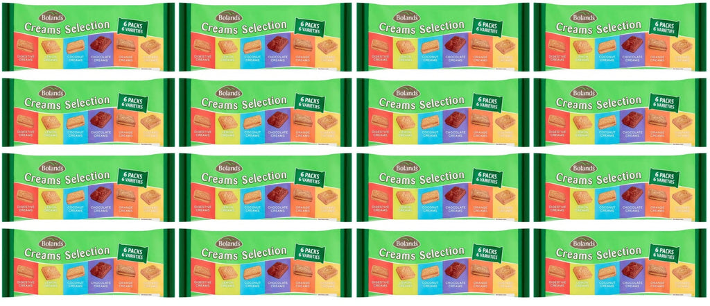 16 x Bolands Creams Selection 6 X 75G (450G)