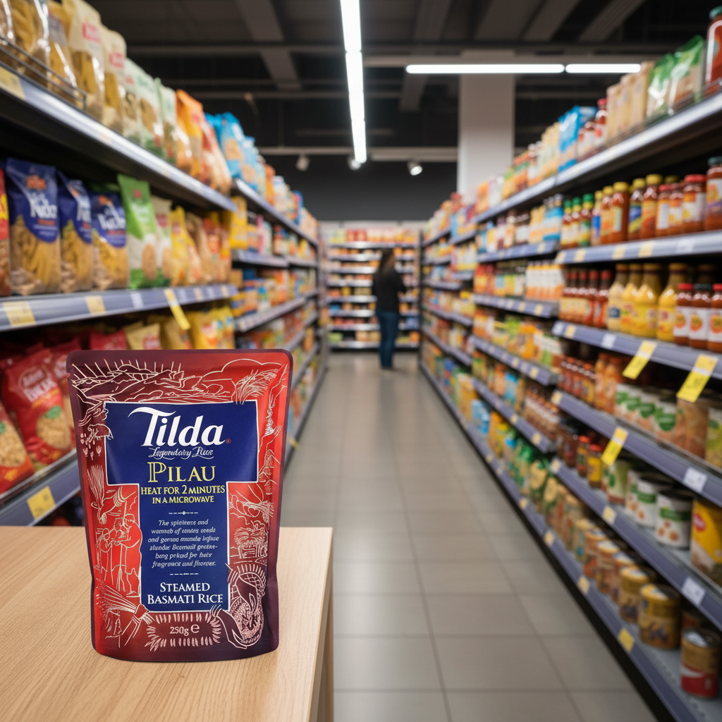 6 x Tilda Microwave Pilau Basmati Rice 250G