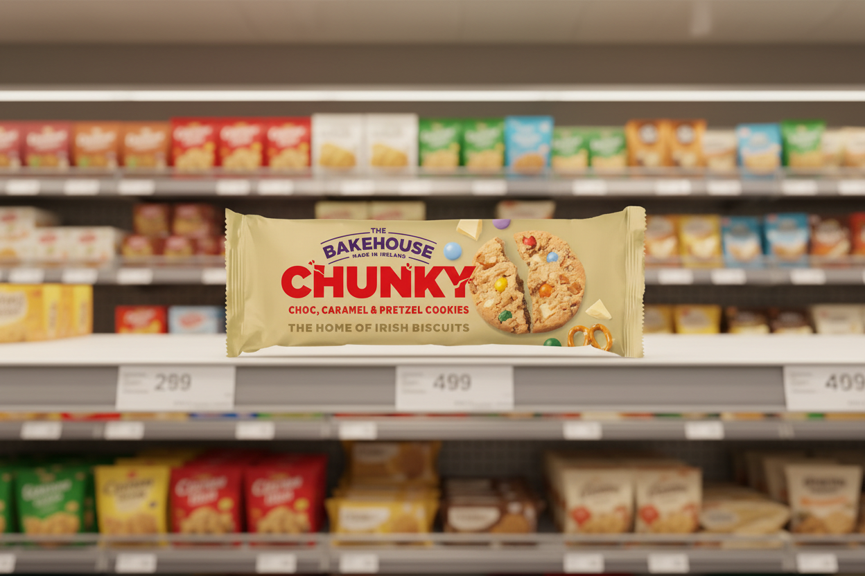 12 x The Bakehouse Chunky Choc Caramel & Pretzel Cookies 220 G