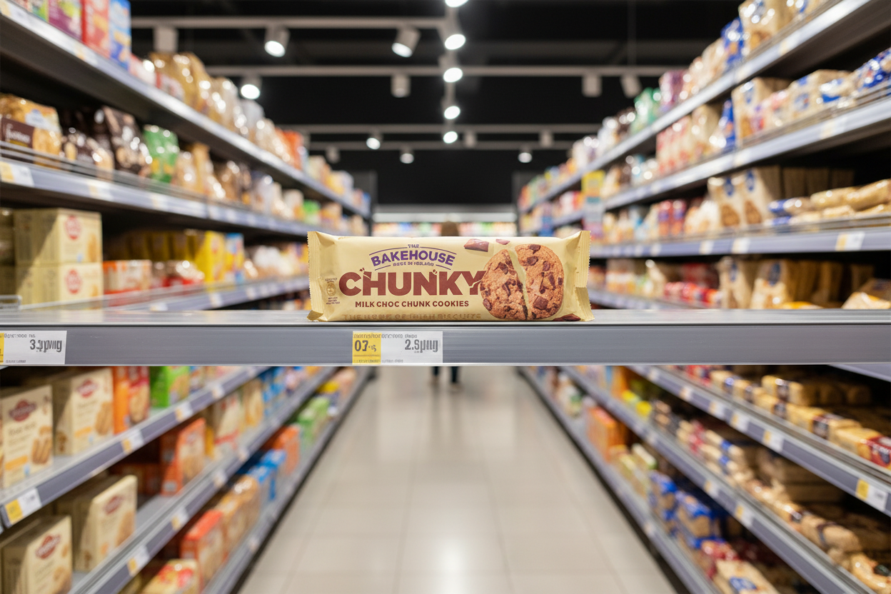 12 x The Bakehouse Chunky Milk Choc Chunk Cookies 220G