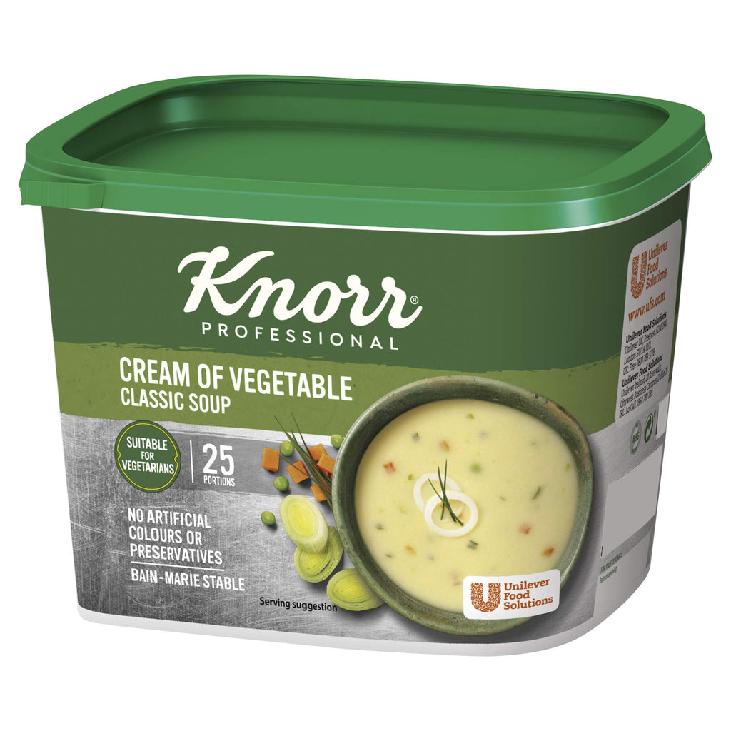 6 x Knorr Professional Classic Cream Of Veg Soup 25 Port