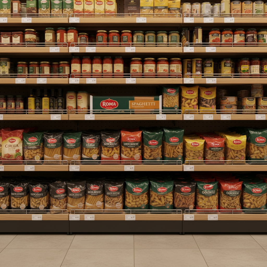 24 x Roma No 203 Wholewheat Spaghetti 500G