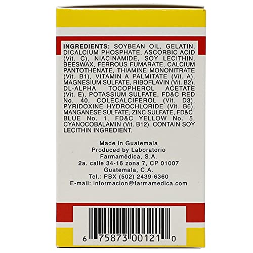 Vital Fuerte Vitamins & Minerals Supplement – 30 Capsules