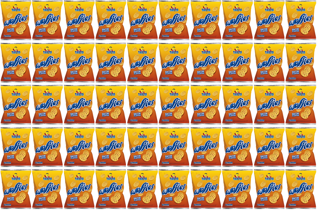 50 x Tayto Waffles Bacon Flavour Potato Snacks 31G