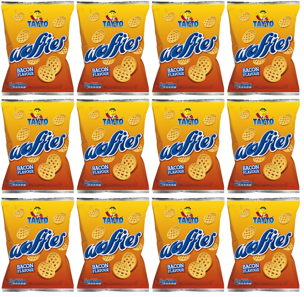 12 x Tayto Waffles Bacon Flavour 100G