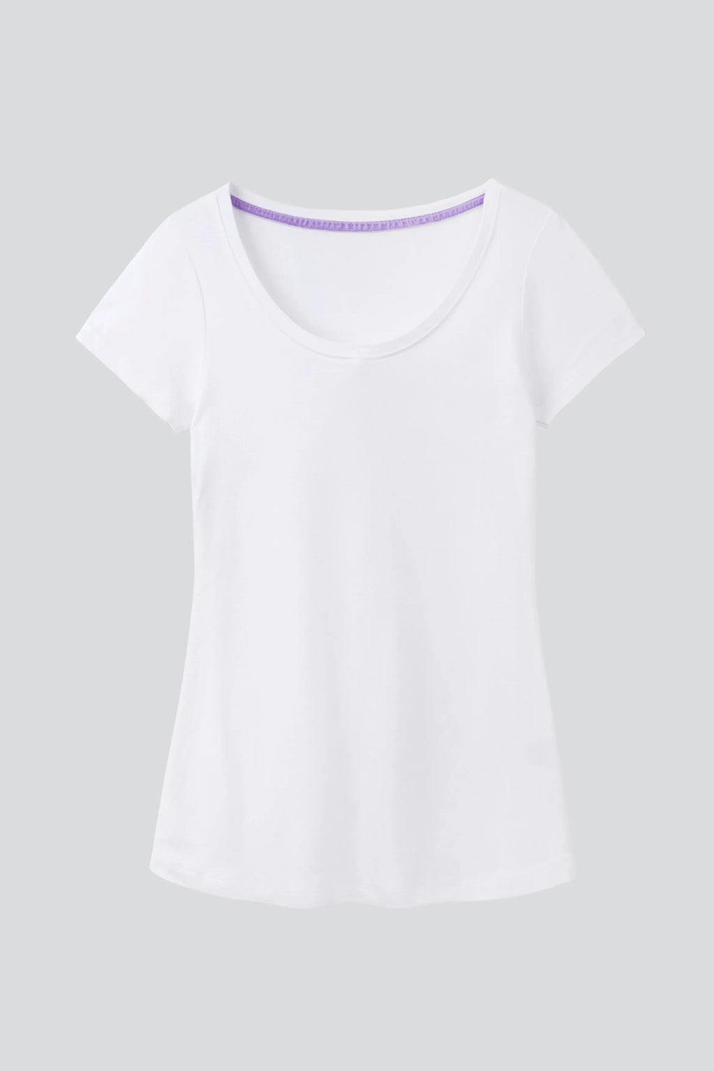 Scoop Neck Cotton Modal T-Shirt