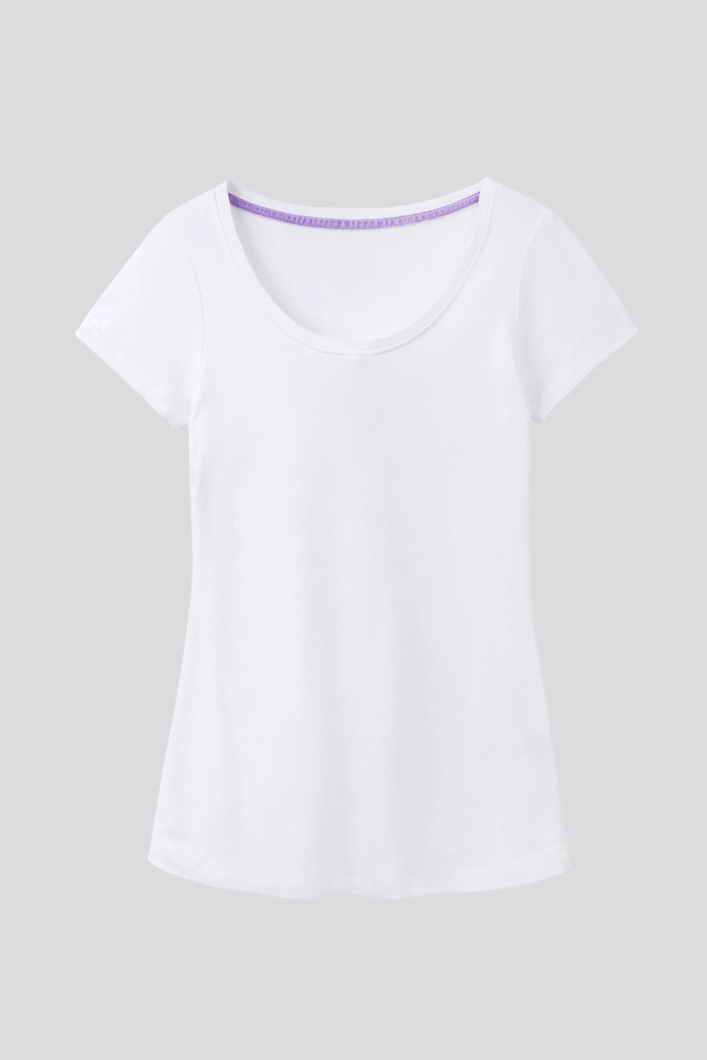 Scoop Neck Cotton Modal T-Shirt