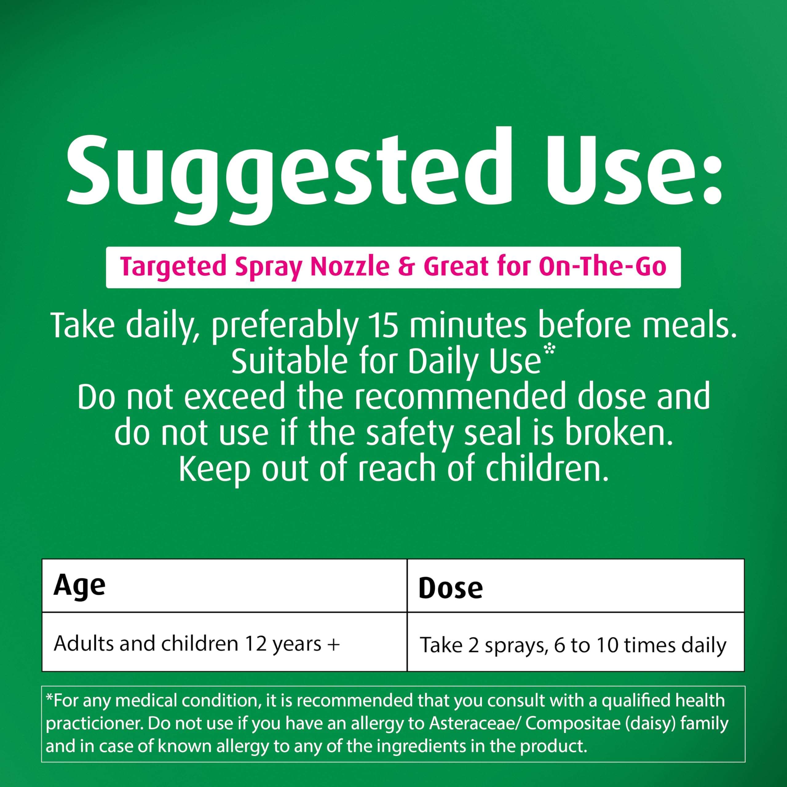 A. Vogel Echinaforce Throat Spray – Organic Echinacea & Sage, Immune Support, 1 fl oz