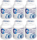 6 x Extra Ice Peppermint Chewing Gum Sugar Free Bottle 46 Pieces