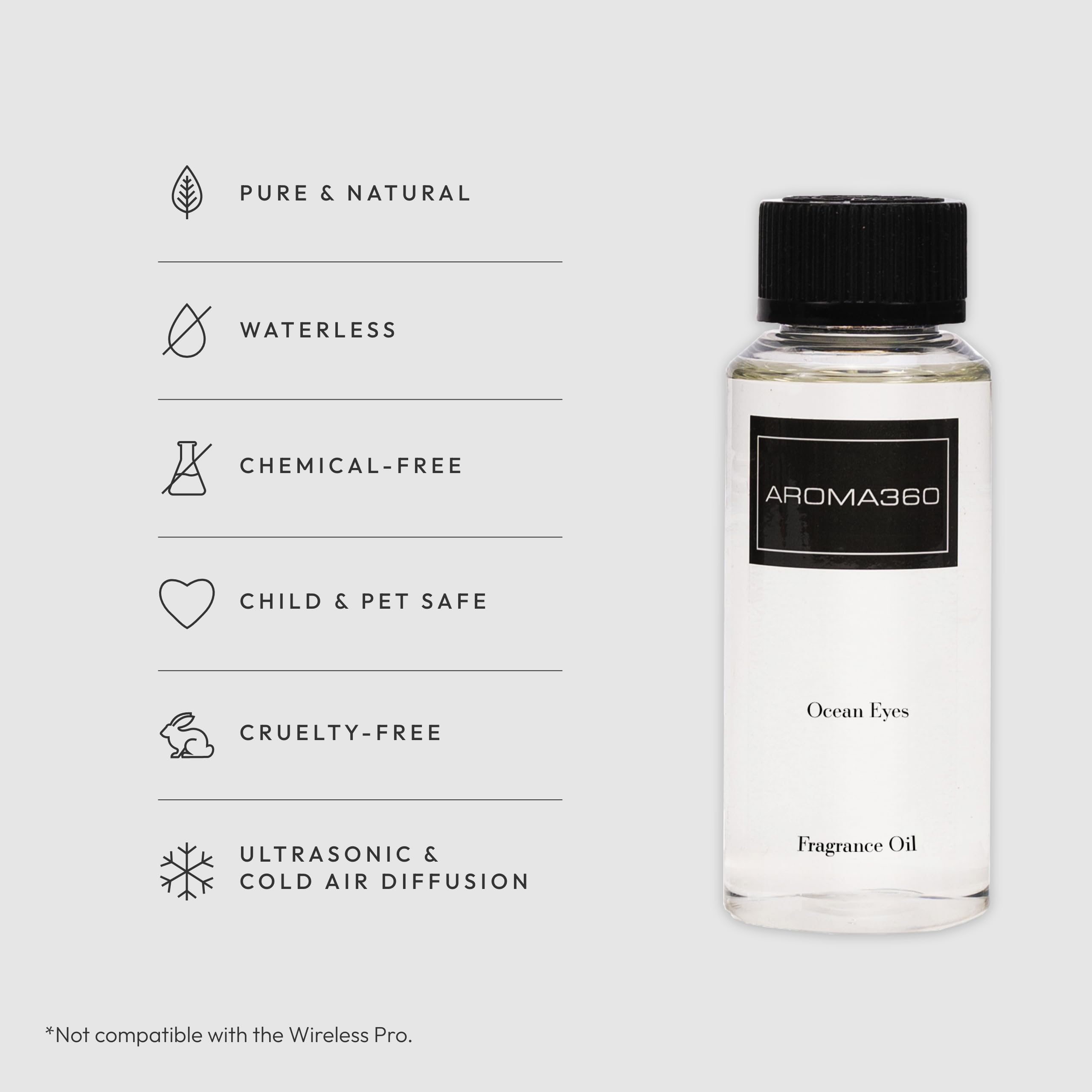 Aroma360 Ocean Eyes 120mL – Luxury Fragrance Oil for Diffusers