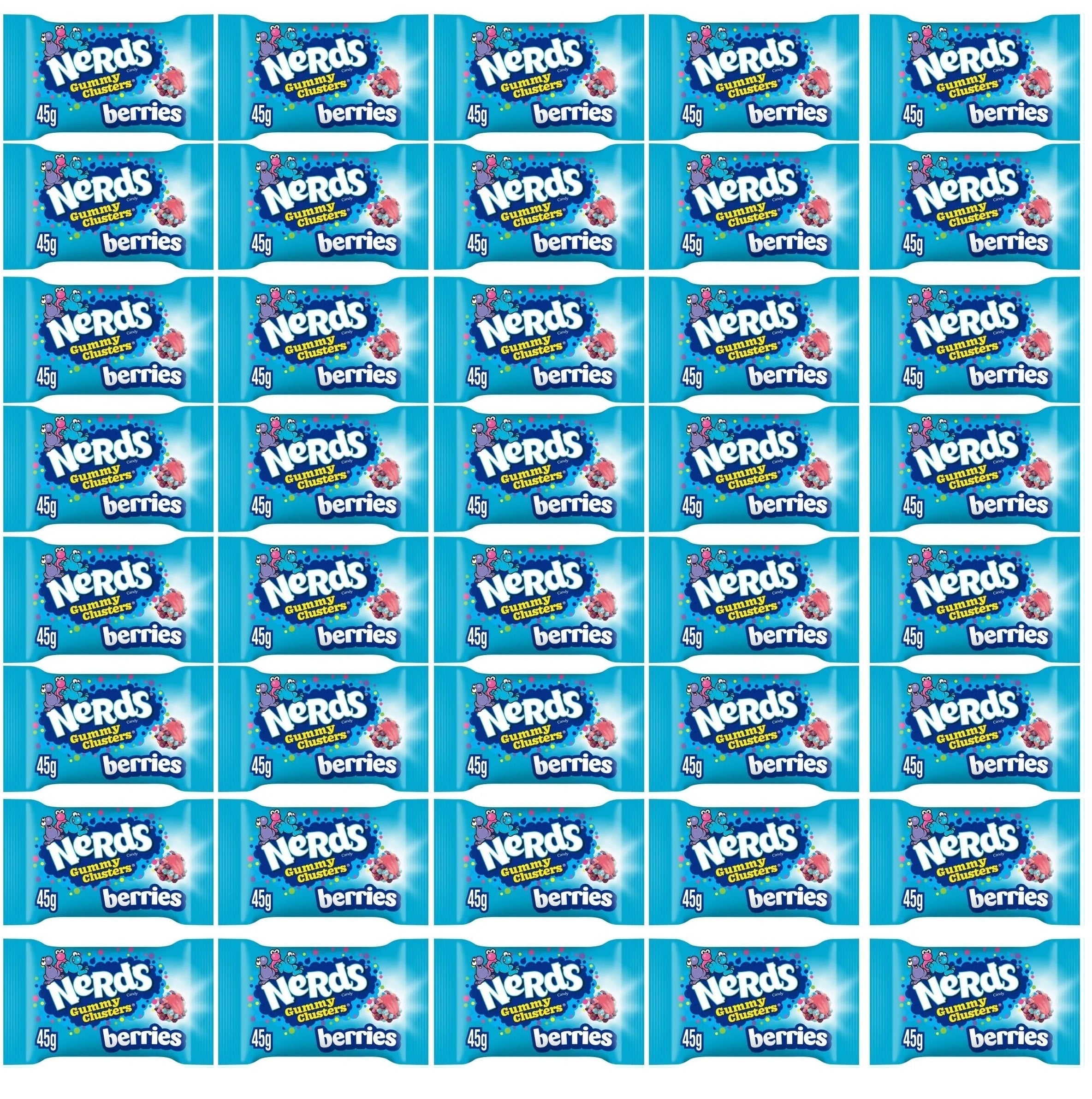 40 x Nerds Gummy Clusters Berries Fruit-Flavour Candy 45G