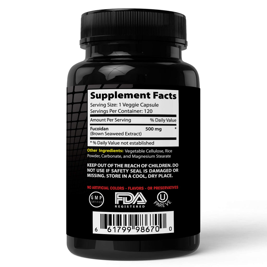 Absonutrix Fucoidan – Pure Brown Seaweed Extract (Laminaria Japonica) 120 Capsules