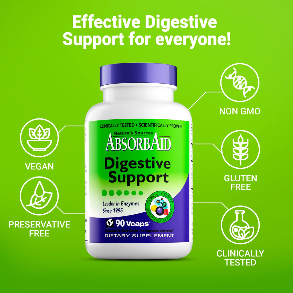 Nature's Sources AbsorbAid Digestive Support - 90 Vcaps