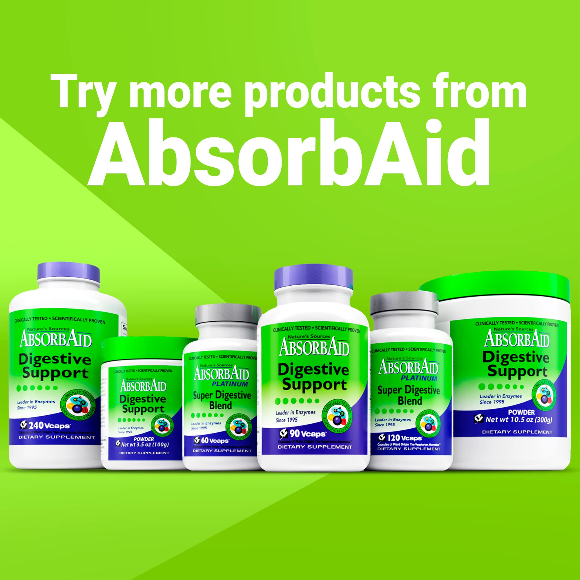 Nature's Sources AbsorbAid Digestive Support - 90 Vcaps