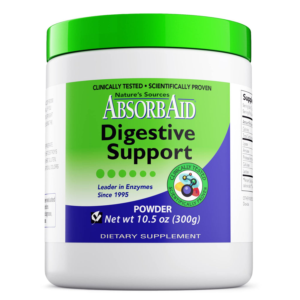 AbsorbAid Digestive Enzymes 300 Grams, Proven to Increase Vital Nutrient Absorption by up to 71%
