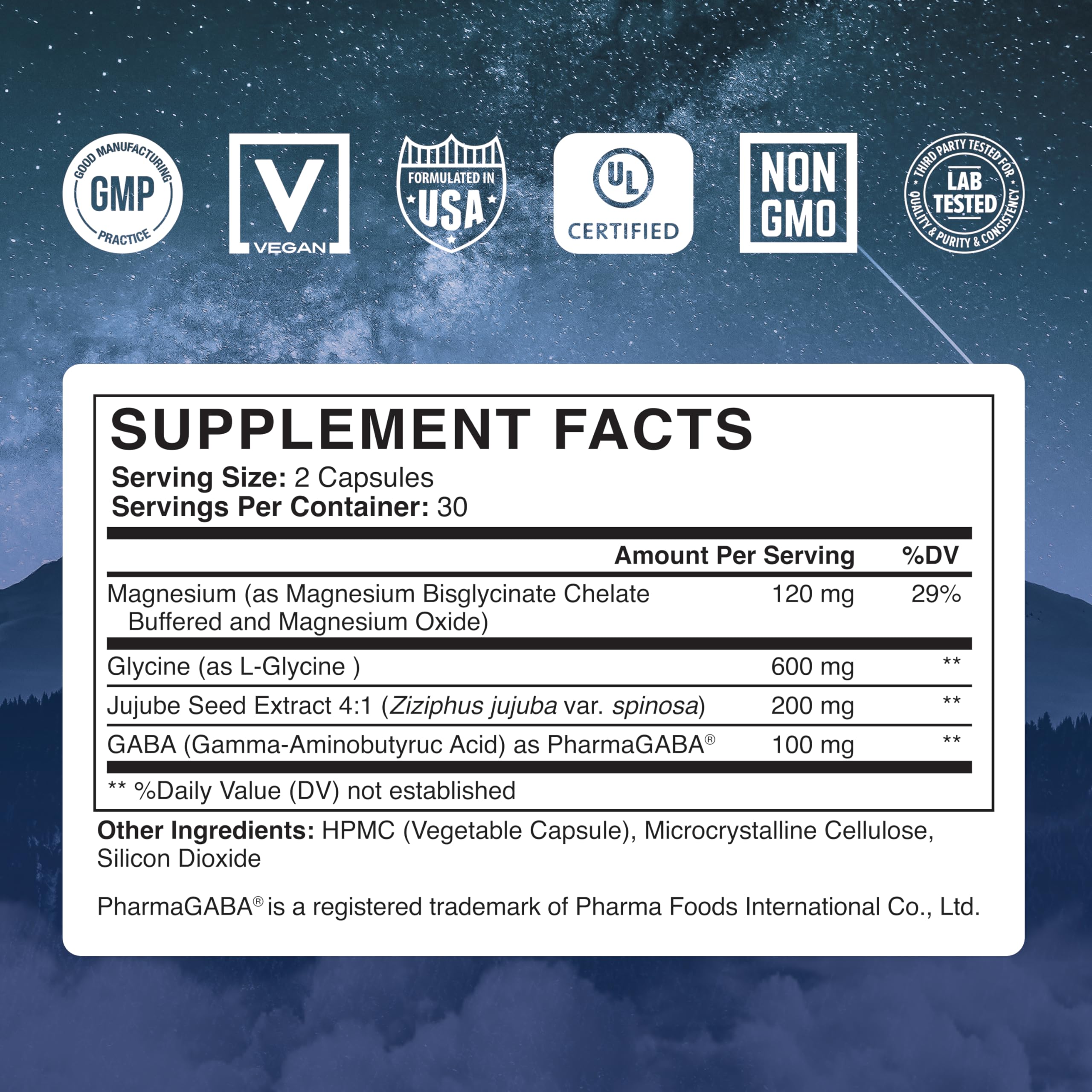 Abundant Earth Minding Down Sleep Aid for Adults - No Melatonin, Max Strength Magnesium & GABA