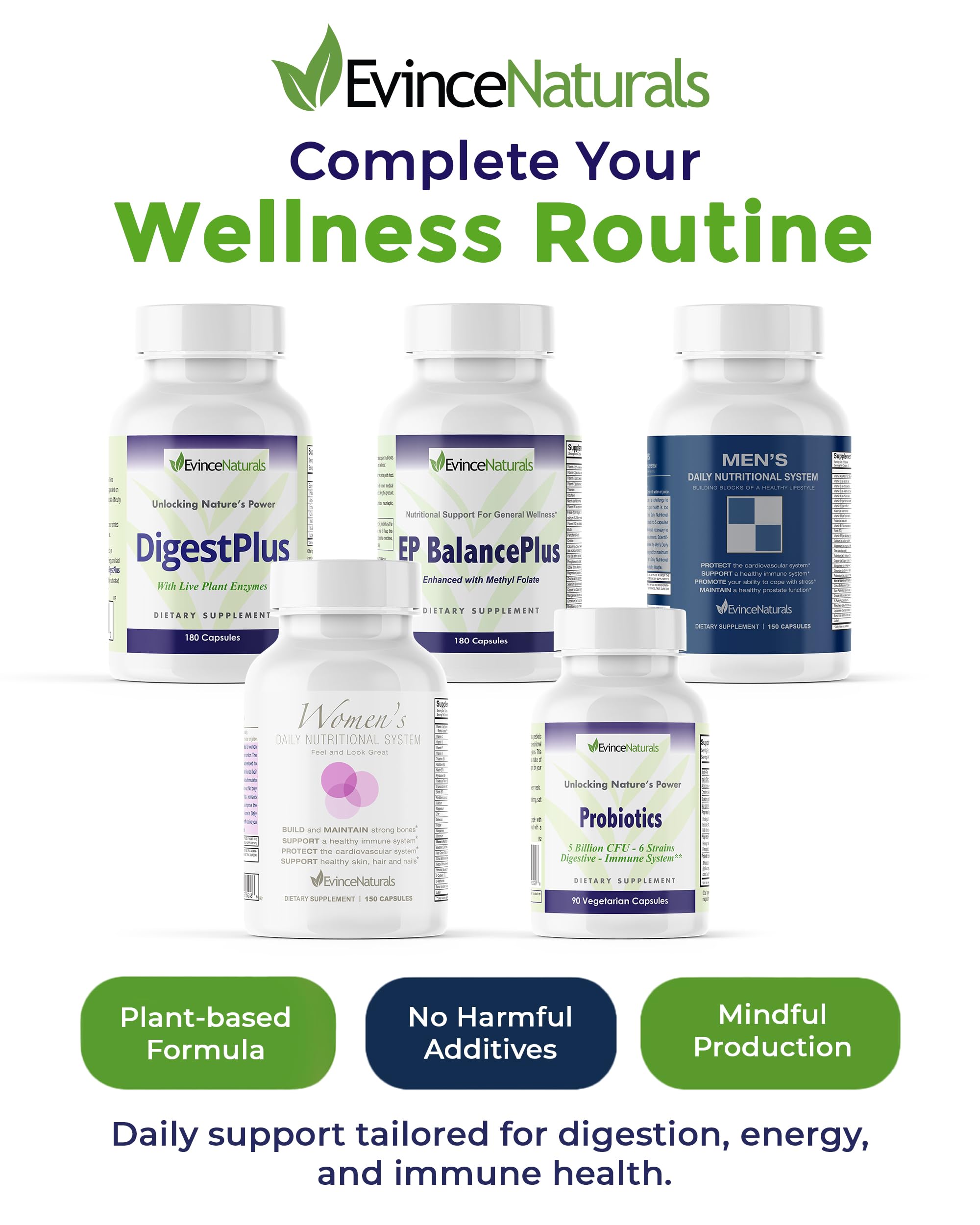 Probiotic & Prebiotic Supplement – 5 Billion CFU, 6 Strains | Digestive & Immunity Support