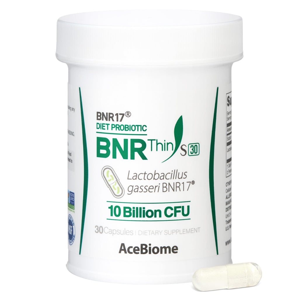 AceBiome BNRThin S30 Probiotic – Lactobacillus gasseri BNR17, 10B CFU, 30 Caps