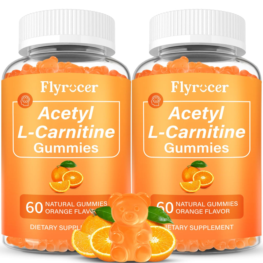 2 Pack Acetyl L-Carnitine Gummies – Energy & Brain Support (Vegan, Non-GMO)