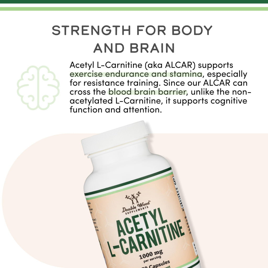 Acetyl L-Carnitine 1000mg – 150 Capsules | Brain Function & Endurance