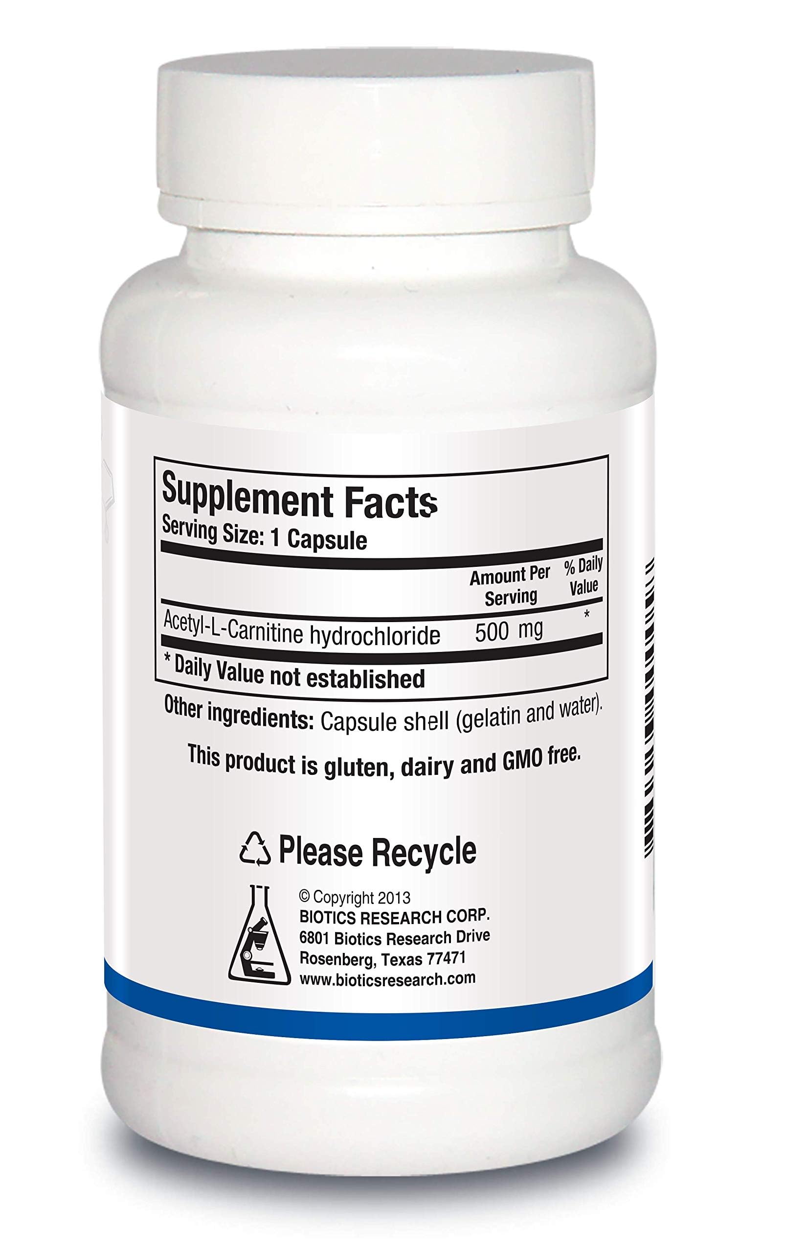Biotics Research Acetyl L-Carnitine 90 Caps – Athletic Energy, Brain Health