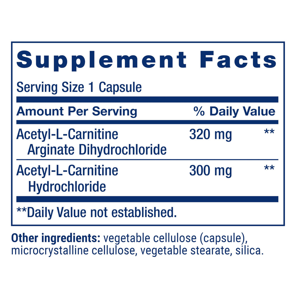 Life Extension Acetyl-L-Carnitine Arginate – Brain & Nerve Health, 90 Capsules